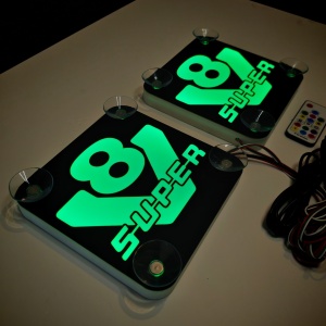 Set Embleme LED Interior SCANIA V8 SUPER – Modul Curcubeu, 15 Culori, 200 efecte dinamice, USB - Img 5