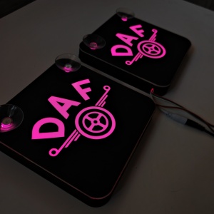 Set Embleme PLACI LED Dinamice, interior, D (2), 18x18 cm - Img 6