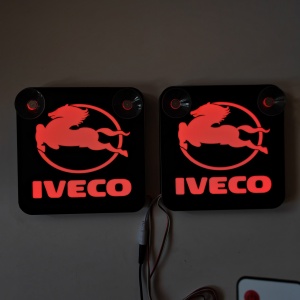 Set Embleme / PLACI LED Dinamice, interior, IVECO , 18x18 cm - Img 8