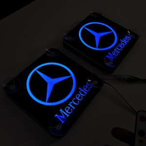 Set Embleme PLACI LED Dinamice, interior, Mercedes, 18x18 cm - Img 7