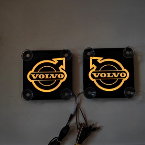 Set Embleme PLACI LED Dinamice, interior, VOLVO 18x18 cm - Img 5