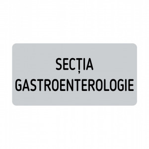 ABS115 Placa ABS 20x10 cm Personalizata (SECTIA GASTROENTEROLOGIE)