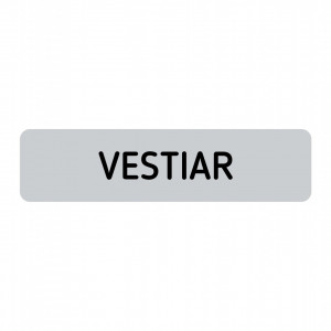 ABS125 Placa ABS 20x5 cm Personalizata (VESTIAR)