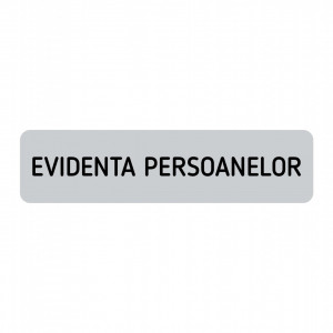 ABS135 Placa ABS 20x5 cm Personalizata (EVIDENTA PERSOANELOR)
