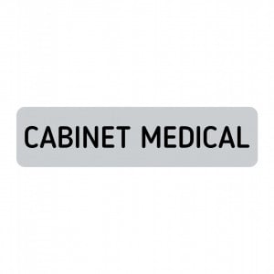 ABS140 Placa ABS 20x5 cm Personalizata (CABINET MEDICAL)