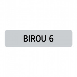ABS145 Placa ABS 20x5 cm Personalizata (BIROU NUMAR)