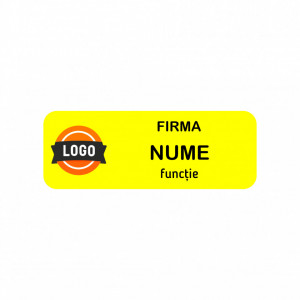 EC13 Ecuson Personalizat metalic 2.5x7cm cu sistem de prindere - Img 2