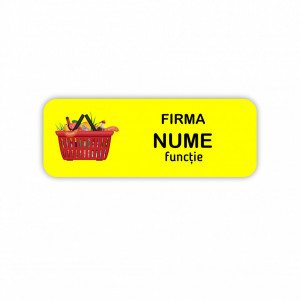 EC16 Ecuson Personalizat metalic 2.5x7cm cu sistem de prindere - Img 2