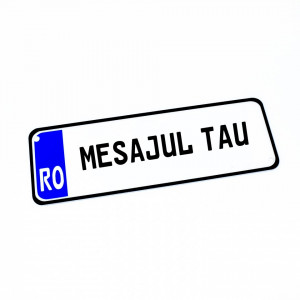 Placa Auto Personalizata cu mesajul tau 30x10cm