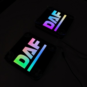 Set Embleme caseta LED Dinamice, interior, D, 18x18 cm - Img 8