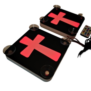 Set Embleme LED Interior CRUCE – Modul Curcubeu, 15 Culori, 200 efecte dinamice, USB