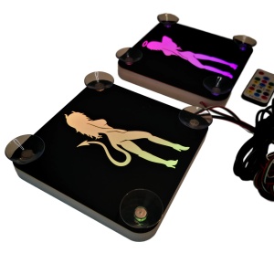 Set Embleme LED Interior INGER & DRACUSOR – Modul Curcubeu, 15 Culori, 200 efecte dinamice, USB