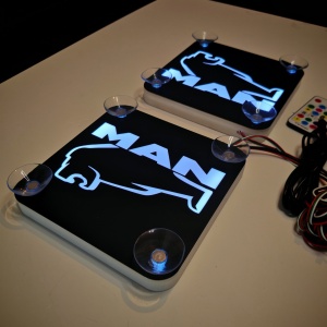 Set Embleme LED Interior MAN LEU – Modul Curcubeu, 15 Culori, 200 efecte dinamice, USB - Img 4