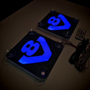Set Embleme LED Interior SCANIA V8 – Modul Curcubeu, 15 Culori, 200 efecte dinamice, USB - Img 4