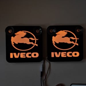 Set Embleme / PLACI LED Dinamice, interior, IVECO , 18x18 cm - Img 9
