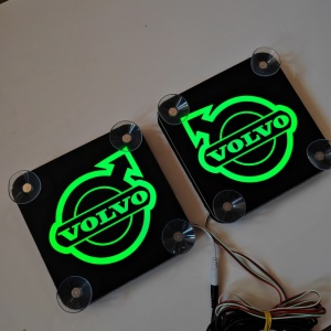 Set Embleme PLACI LED Dinamice, interior, VOLVO 18x18 cm - Img 6
