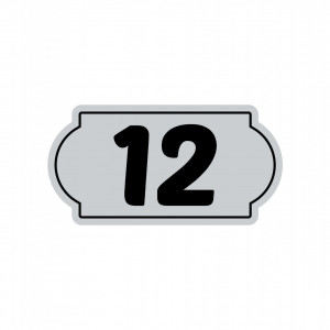 ABS171 Placa ABS Personalizata numar apartament (TEXT PERSONALIZAT)