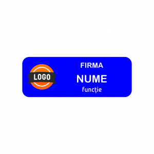 EC13 Ecuson Personalizat metalic 2.5x7cm cu sistem de prindere - Img 3
