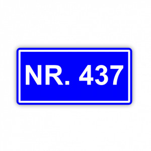 Placa Aluminiu, 30x15 cm personalizata cu numar casa