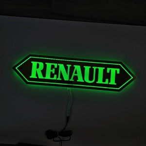 Placa Luminoasa Oglinda Interior RENAULT 58x14 cm - Img 3
