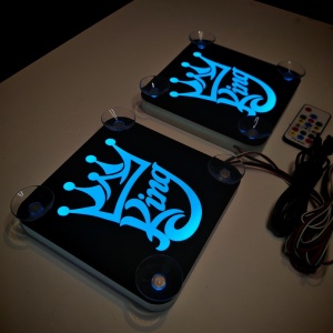 Set Embleme LED Interior KING – Modul Curcubeu, 15 Culori, 200 efecte dinamice, USB - Img 10