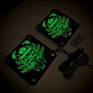 Set Embleme LED Interior VOLVO VIKING – Modul Curcubeu, 15 Culori, 200 efecte dinamice, USB - Img 6