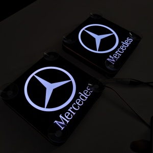 Set Embleme PLACI LED Dinamice, interior, Mercedes, 18x18 cm - Img 9