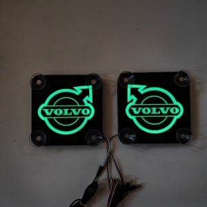 Set Embleme PLACI LED Dinamice, interior, VOLVO 18x18 cm - Img 7