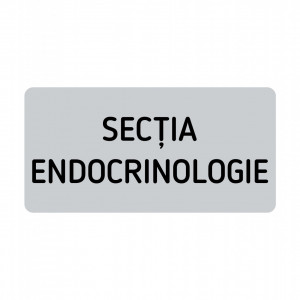 ABS116 Placa ABS 20x10 cm Personalizata (SECTIA ENDOCRINOLOGIE)