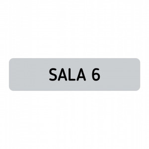 ABS131 Placa ABS 20x5 cm Personalizata (SALA NUMAR)