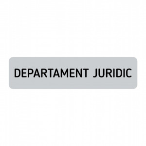 ABS136 Placa ABS 20x5 cm Personalizata (DEPARTAMENT JURIDIC)