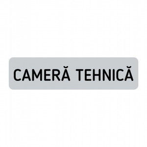 ABS151 Placa ABS 20x5 cm Personalizata (CAMERA TEHNICA)