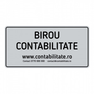 ABS194 Placa ABS Personalizata (birou contabilitate)