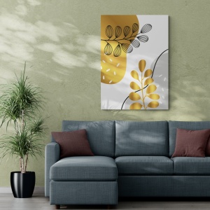 (GOLD0094) Tablou Canvas Black & Gold