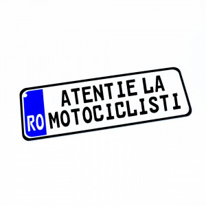 Placa Auto Personalizata (mesaj predefinit) 30x10cm