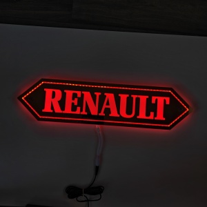 Placa Luminoasa Oglinda Interior RENAULT 58x14 cm - Img 4