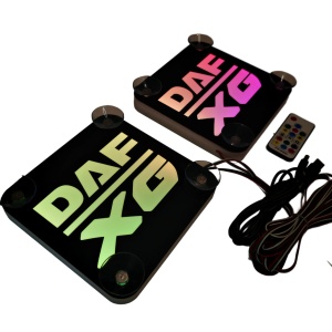 Set Embleme LED Interior D XG – Modul Curcubeu, 15 Culori, 200 efecte dinamice, USB