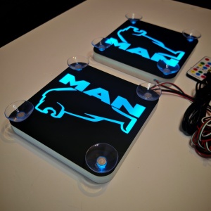 Set Embleme LED Interior MAN LEU – Modul Curcubeu, 15 Culori, 200 efecte dinamice, USB - Img 8