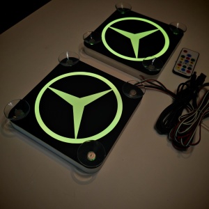 Set Embleme LED Interior MERCEDES 2 – Modul Curcubeu, 15 Culori, 200 efecte dinamice, USB - Img 6