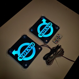 Set Embleme LED Interior VOLVO – Modul Curcubeu, 15 Culori, 200 efecte dinamice, USB - Img 11