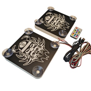 Set Embleme LED Interior VOLVO VIKING – Modul Curcubeu, 15 Culori, 200 efecte dinamice, USB - Img 3