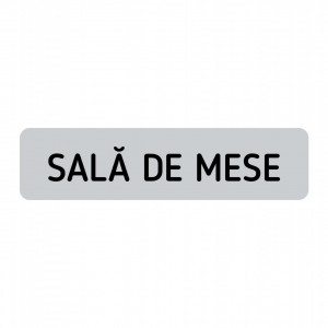 ABS156 Placa ABS 20x5 cm Personalizata (SALA DE MESE)