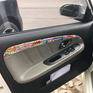 Autocolant Sticker Bomb pentru 2 portiere 65x15 cm - Img 2