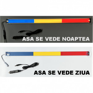 Bara Led Tricolor din aluminiu, Slim 60x3cm pentru Camion, Autoutilitara - Img 4