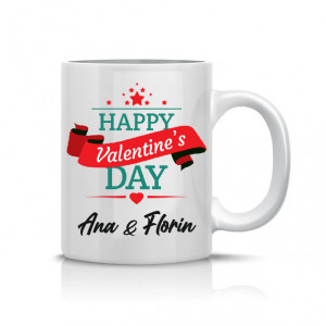 Cana personalizata Ziua Indragostitilor - Valentines Day - 14 februarie + nume