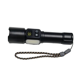 Lanterna LED Profesională – 4 LED-uri, Acumulator 6000mAh, Funcție Powerbank, Magnet și Zoom