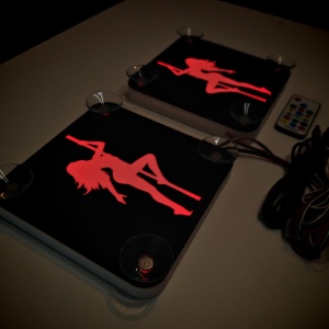 Set Embleme LED Interior FATA LA BARA – Modul Curcubeu, 15 Culori, 200 efecte dinamice, USB - Img 3