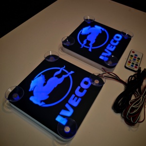 Set Embleme LED Interior IVECO – Modul Curcubeu, 15 Culori, 200 efecte dinamice, USB - Img 5