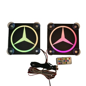 Set Embleme LED Interior MERCEDES 2 – Modul Curcubeu, 15 Culori, 200 efecte dinamice, USB