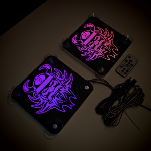 Set Embleme LED Interior VOLVO VIKING – Modul Curcubeu, 15 Culori, 200 efecte dinamice, USB - Img 10